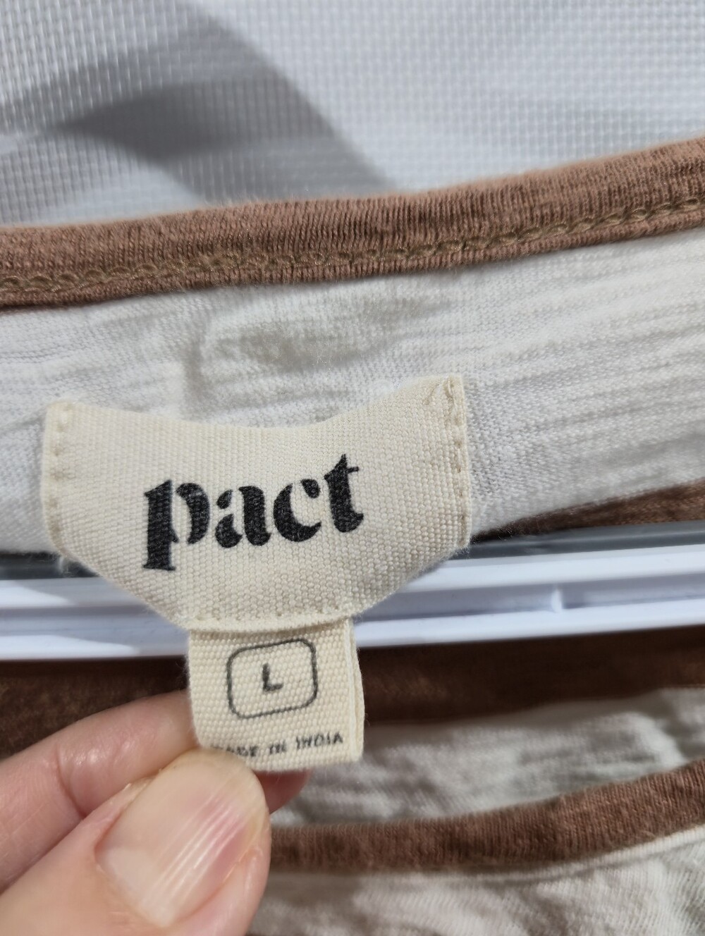 Pact Organic Cotton Womens Top Sz Large - Picture 2 of 7